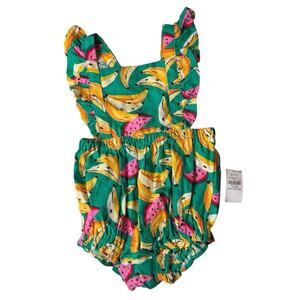 Old Navy Summer Seasonal Toddler Beach Tropical Printed Romper Sz 12-18M NWT